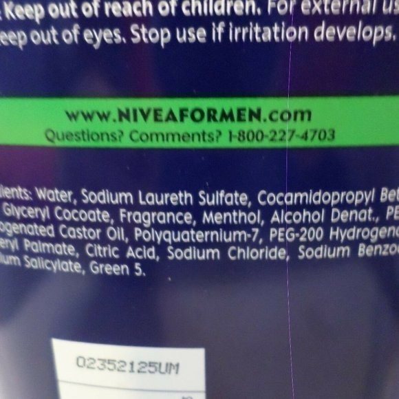 Nivea for Men Energy Hair & Body Wash 4 Bottles - Picture 7 of 10